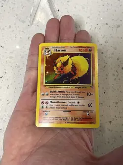 Pokemon TCG Legendary Collection Flareon 10/110 Holo Rare 70 HP English LP - Image 3