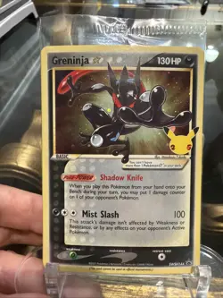 🐸 Pokemon Celebrations Greninja Gold Star SWSH144 Black Star Promo - Sealed C - Image 1