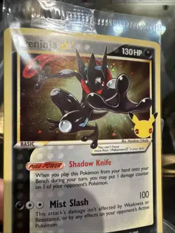 🐸 Pokemon Celebrations Greninja Gold Star SWSH144 Black Star Promo - Sealed C - Image 2