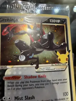 🐸 Pokemon Celebrations Greninja Gold Star SWSH144 Black Star Promo - Sealed C - Image 4