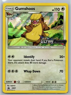 Gumshoos - (Prerelease) SM97 Holo P Sun & Moon Promo Holo LP Pokemon - Image 1