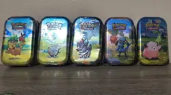 Pokemon TCG Ascended Heroes 5 Mini Tins Sealed Full Art Set - Image 1