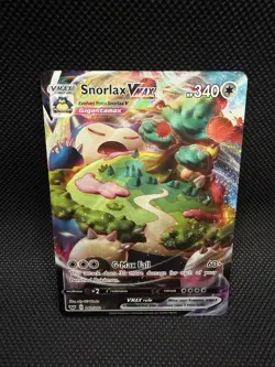 Pokemon TCG Snorlax VMAX Swsh01 Sword & Shield Holo 142/202 340 HP English - Image 1