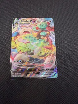 Pokemon TCG Snorlax VMAX Swsh01 Sword & Shield Holo 142/202 340 HP English - Image 2