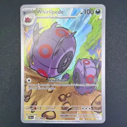 Pokemon TCG Whirlipede 133/086 Illustration Rare Holo Scarlet Violet Black Bolt - Image 3