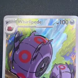 Pokemon TCG Whirlipede 133/086 Illustration Rare Holo Scarlet Violet Black Bolt - Image 5