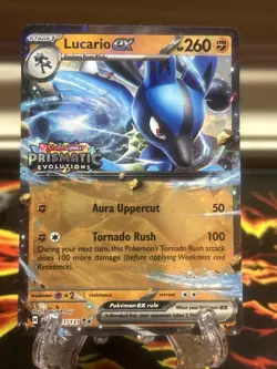 Lucario ex (Prismatic Evolutions Stamp) Double Rare 51/131 Pokemon TCG e10 - Image 1