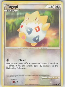 Pokemon TCG Togepi Common Undaunted 70/90 - Image 1