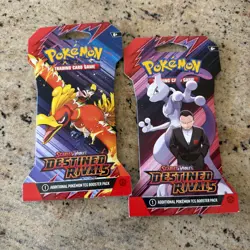 Pokemon TCG Scarlet & Violet Destined Rivals Sleeved Booster Packs 2x FAST SHIP - Image 1