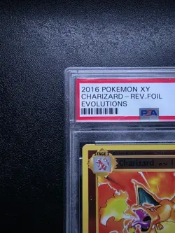 2016 POKEMON XY EVOLUTIONS #11 CHARIZARD-REVERSE FOIL PSA 10 - Image 2