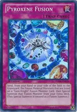 HA06-EN028 Pyroxene Fusion Super Rare 1st Edition Lightly Played YuGiOh TCG - Image 1