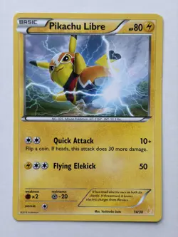 Pokemon TCG Pikachu Libre 14/30 XY trainer Kit Pikachu Libre LP - Image 1