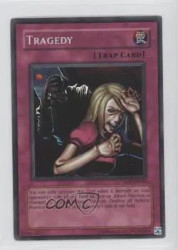 Tragedy (Super Rare) Unlimited YuGiOh Rise of Destiny #RDS-EN049 2004 READ - Image 1