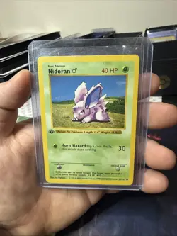 Pokemon TCG 1st Edition Shadowless Nidoran Base Set 55/102 - Image 1