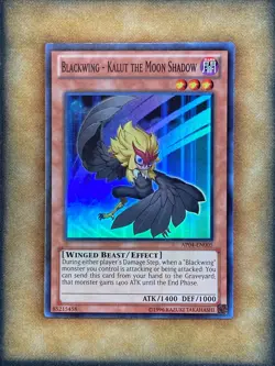 Yugioh Blackwing - Kalut the Moon Shadow AP04-EN005 Super Rare NM - Image 1