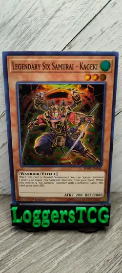 Yu-Gi-Oh! Legendary Six Samurai - Kageki / SPWA EN043 1st Edition LP - Image 1