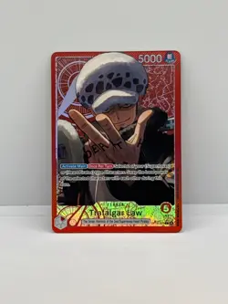 Trafalgar Law - OP14-001 (Alt Art Leader) OP14-001 The Azure Sea's Seven Foil NM - Image 1