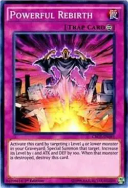 CROS-EN093 Powerful Rebirth Super Rare 1st Edition Lightly Played YuGiOh TCG - Image 1