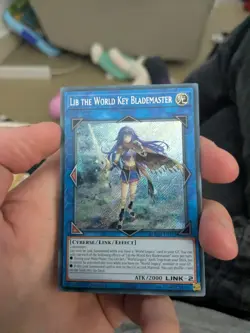 BLMM-EN159 "Lib the World Key Blademaster" Secret Rare YuGiOh! - Image 1