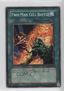 Two-Man Cell Battle Unlimited YuGiOh Soul of the Duelist #SOD-EN045 2004 READ - Image 1