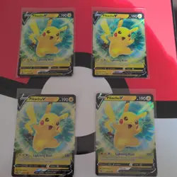 Pikachu V SWSH198 SWSH: Sword & Shield Black Star Promo Holo POKEMON CARD TCG NM - Image 3
