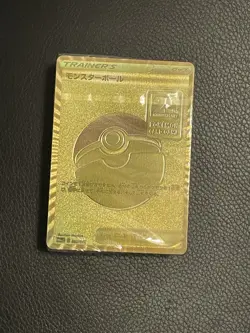 Pokemon 25th Anniversary Golden Box Sealed Poke ball 59x Cards All Holo Deck - Image 1