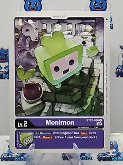 Digimon Card Game Monimon BT12-006 U NM - Image 1