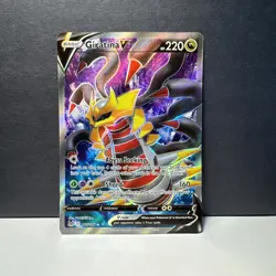 Pokemon TCG Giratina v 185/196 Lost Origin 2022 Full Art Holo Rare Card - Image 1