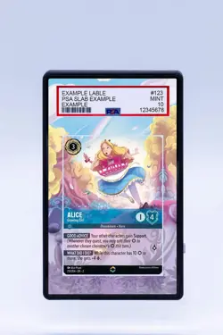Alice 213/204 Enchanted Lorcana Disney Extended Artwork For PSA CGC BGS or TAG - Image 1