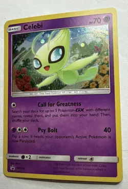 Celebi - SM224 - SM Black Star Promo Pokemon Card TCG SM Promo LP - Image 3