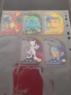 Topps Pokemon Series 2 Full Set of 5 Clear Cards. - Image 2