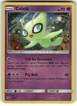 Celebi - SM224 SM Promos NM- Pokemon Card TCG - Image 1
