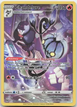 Chandelure TG04/TG30 SWSH11: Lost Origin Trainer Gallery Pokemon Card NM - Image 1