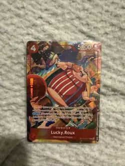 Lucky.Roux TR OP09-015 A Fist of Divine Speed One Piece CCG English Card Foil NM - Image 1