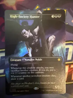 1x High-Society Hunter - Foil - Borderless Light Play MTG Magic - Image 1