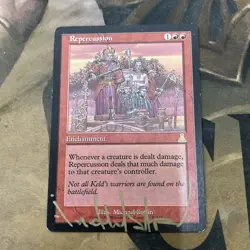 MTG MAGIC THE GATHERING Repercussion GOLD SIGNED Michael Sutfin Urzas Destiny - Image 1