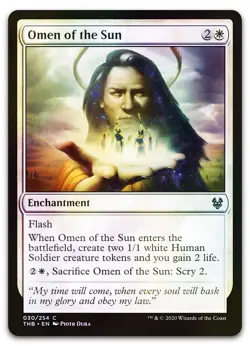 Omen of the Sun #30 (Foil) (NM) Theros Beyond Death THB Magic MTG - Image 1
