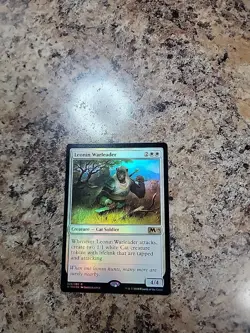 MTG Magic FOIL Leonin Warleader Core Set 2019 - Image 1