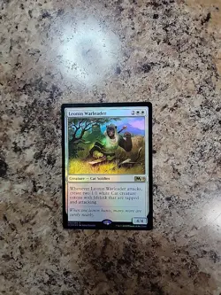 MTG Magic FOIL Leonin Warleader Core Set 2019 - Image 2