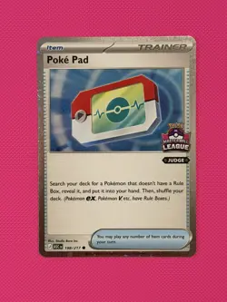 Pokemon Poke Pad Master Ball League Judge Stamp Promo Ascended Heroes ASC - Image 1