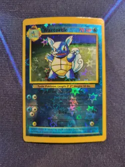 Wartortle Pokemon Vending Machine Sticker Star Holo Vintage - Image 1