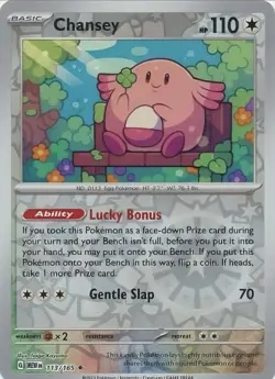 Chansey 113/165 Reverse Holo MEWen 151 English Pokemon Card NM - Image 1
