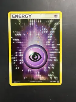 [NM+] Psychic Energy Holo Rare Emerald Holo 105/106 Pokemon [A] - Image 1