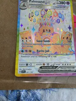 Pokemon Palossand ex - Ultra Rare Holo SV08: Surging Sparks 221/191 NM - Image 5