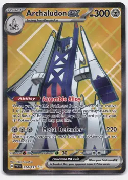Archaludon ex 224/191 Ultra Rare Surging Sparks Pokemon Near Mint - Image 1