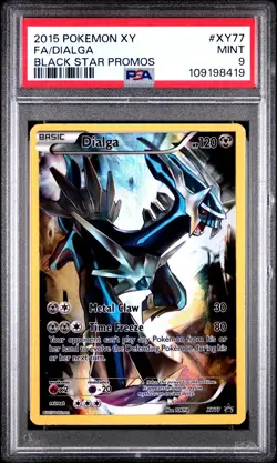 2015 POKEMON BLACK STAR PROMO DIALGA #XY77 PSA 9 MINT #109198419 - Image 1