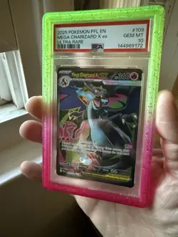 Mega Charizard X Ex Pokemon Pfl En-Phantasmal Flames 109 NM PSA 10 - Image 3