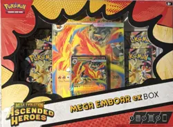 Pokemon TCG Mega Evolution–Ascended Heroes Emboar EX Sealed Box - Image 1