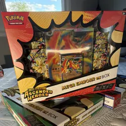Pokemon TCG Mega Evolution–Ascended Heroes Emboar EX Sealed Box - Image 3