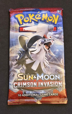Pokemon Sun & Moon Crimson Invasion Booster Pack Sealed (1 Pack) - Image 1